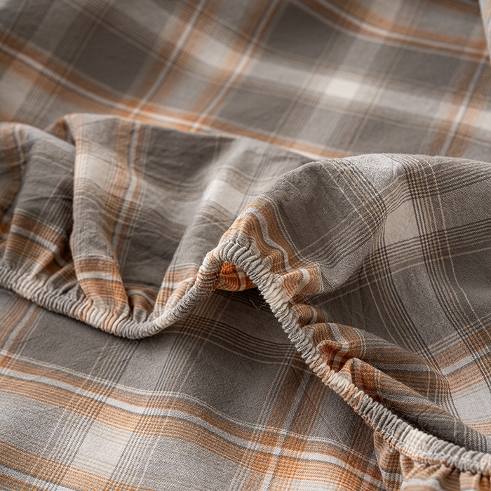 91家纺网 家纺一手货源 找家纺 吉象家纺 2025新款全棉色织水洗棉床笠三件套 乔纳森