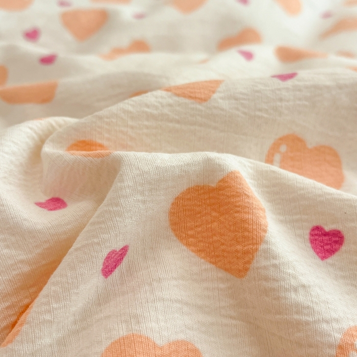 91家纺网 家纺一手货源 找家纺 海岛哥哥 2025新款高克重木棉提花双层纱四件套-风格二 午后红茶