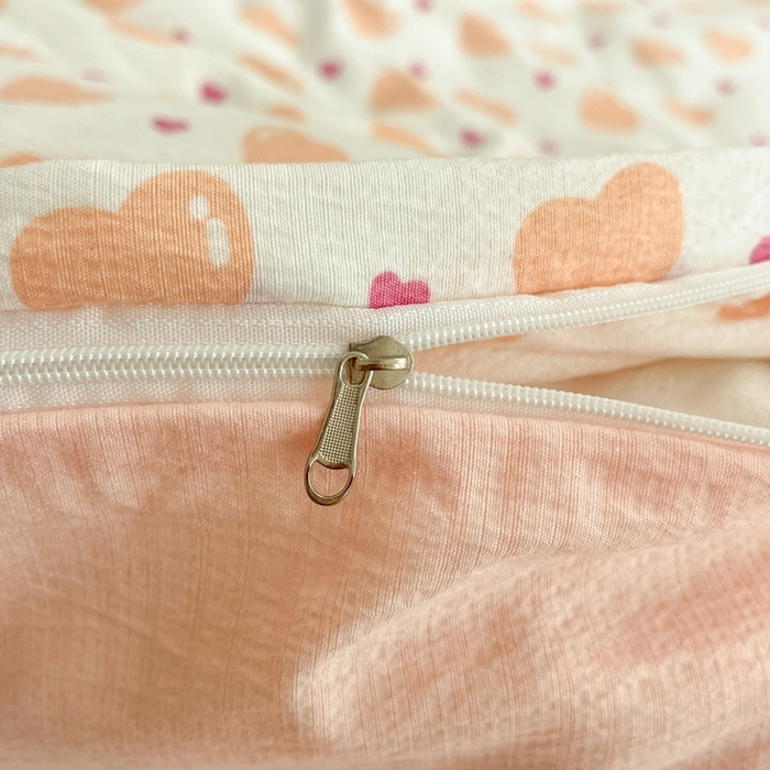 91家纺网 家纺一手货源 找家纺 海岛哥哥 2025新款高克重木棉提花双层纱四件套-风格二 午后红茶