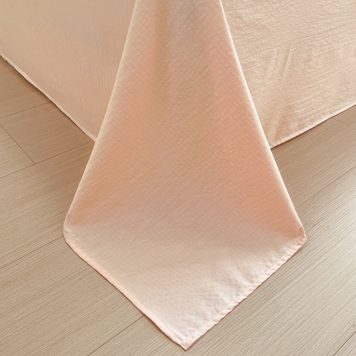 91家纺网 家纺一手货源 找家纺 海岛哥哥 2025新款高克重木棉提花双层纱四件套-风格二 午后红茶