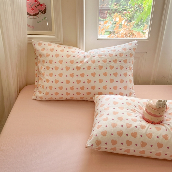 91家纺网 家纺一手货源 找家纺 海岛哥哥 2025新款高克重木棉提花双层纱四件套-风格二 午后红茶