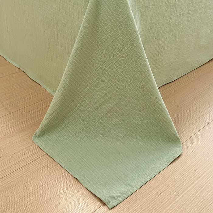 91家纺网 家纺一手货源 找家纺 海岛哥哥 2025新款高克重木棉提花双层纱四件套-风格二 嫣然花语