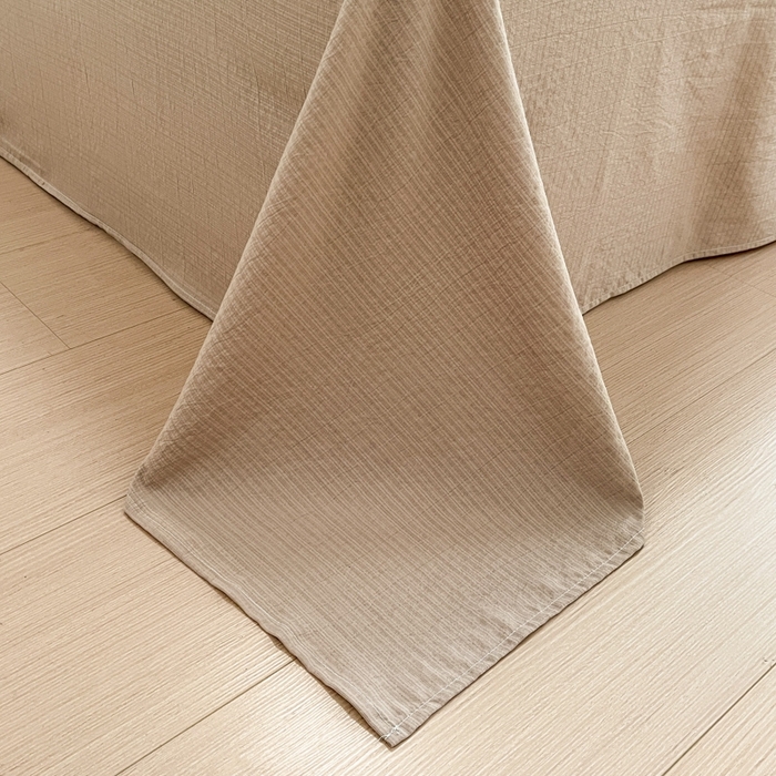 91家纺网 家纺一手货源 找家纺 海岛哥哥 2025新款高克重木棉提花双层纱四件套-风格二 樱桃点点