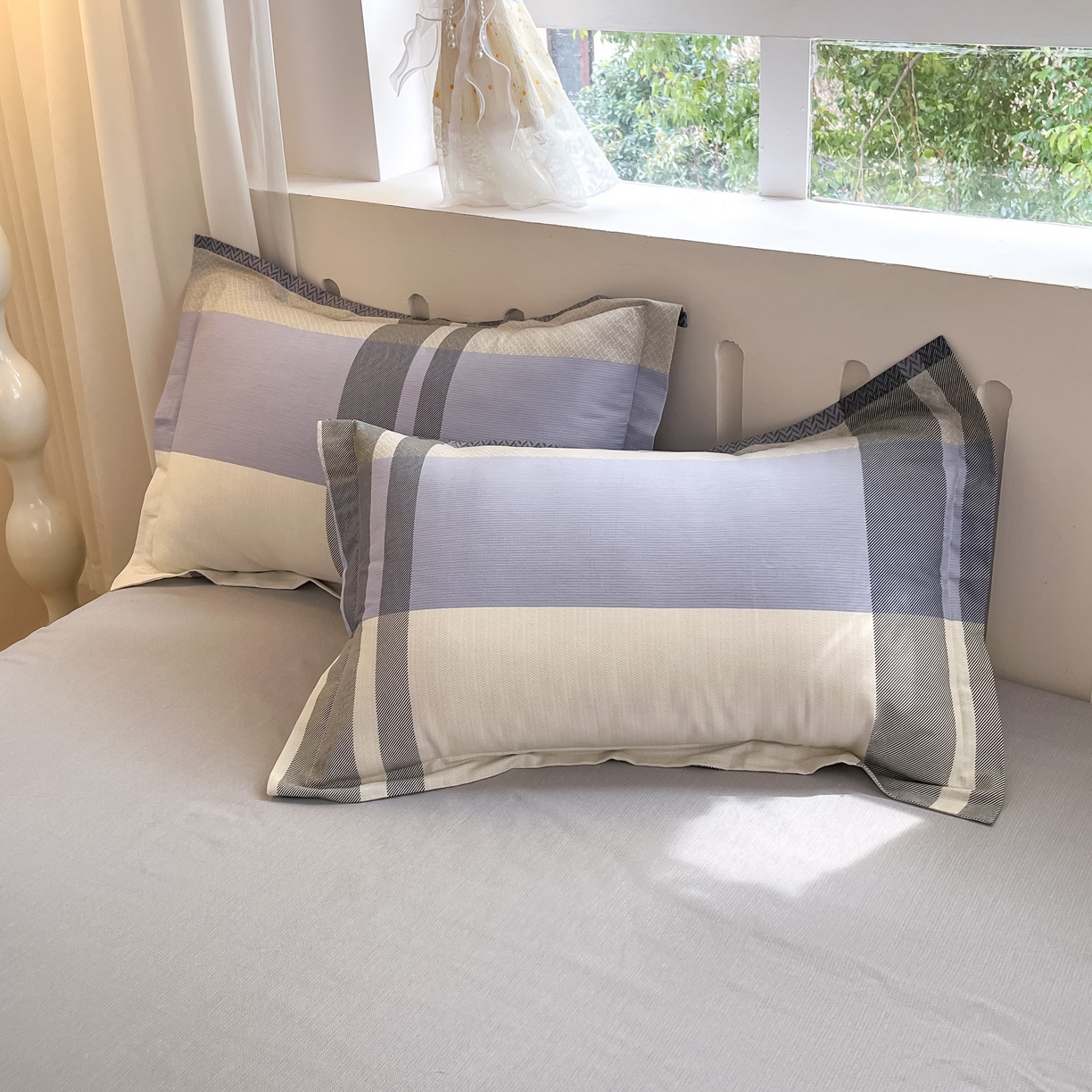 91家纺网 家纺一手货源 找家纺 （总）大吉 2025新款亲肤舒适全棉纯棉喷气小清新印花系列单枕套枕套单件单品枕套