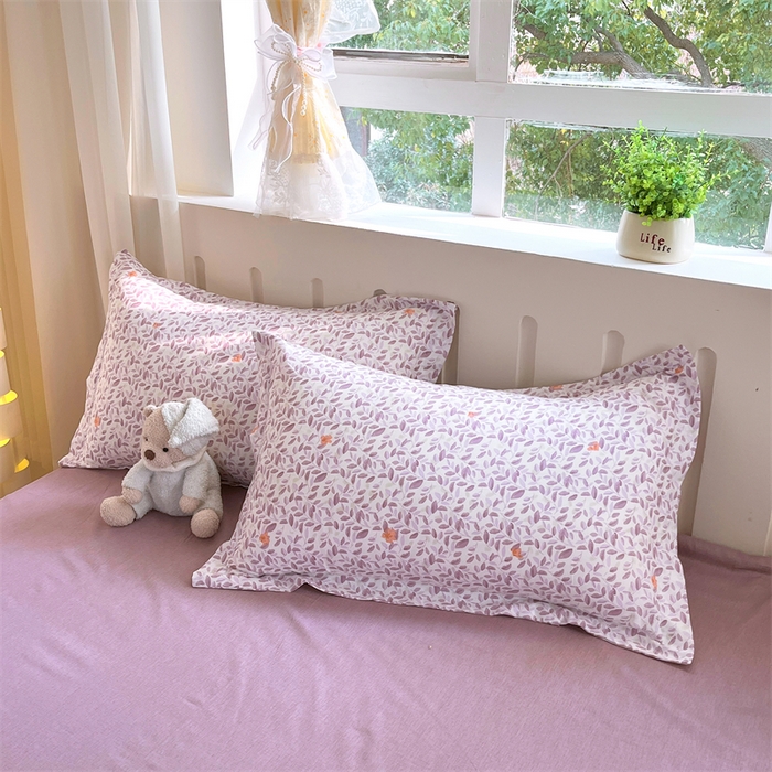 91家纺网 家纺一手货源 找家纺 （总）大吉 2025新款亲肤舒适全棉纯棉喷气小清新印花系列单枕套枕套单件单品枕套