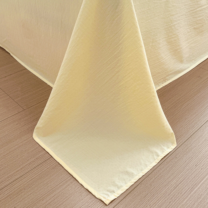 91家纺网 家纺一手货源 找家纺 港岛妹妹 2025新款高克重提花双层纱四件套-风格一 苹果小喵