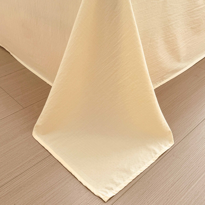 91家纺网 家纺一手货源 找家纺 港岛妹妹 2025新款高克重提花双层纱四件套-风格一 幻彩波点