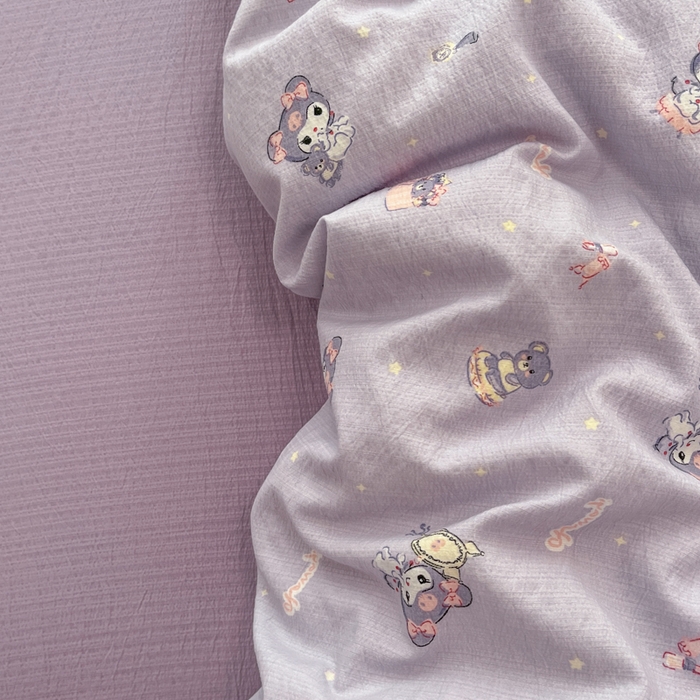 91家纺网 家纺一手货源 找家纺 港岛妹妹 2025新款高克重提花双层纱四件套-风格一 洛米礼物盒