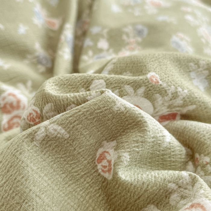 91家纺网 家纺一手货源 找家纺 港岛妹妹 2025新款高克重提花双层纱四件套-风格一 漫漫春色