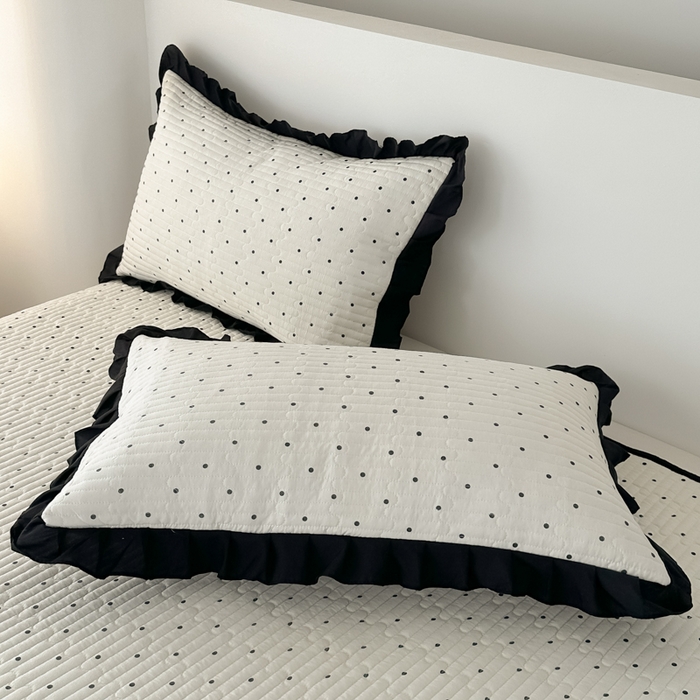 91家纺网 家纺一手货源 找家纺 同田家纺 2025新款A类水洗棉床盖夏被空调被四件套 波点