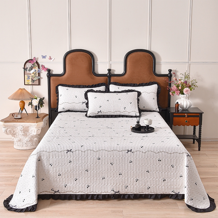 91家纺网 家纺一手货源 找家纺 （总）同田家纺 2025新款A类水洗棉夹棉床盖四件套