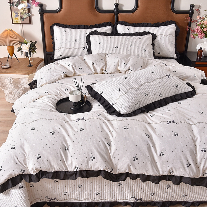 91家纺网 家纺一手货源 找家纺 （总）同田家纺 2025新款A类水洗棉夹棉床盖四件套