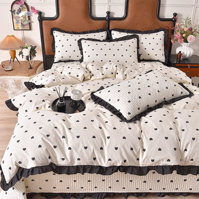 91家纺网 家纺一手货源 找家纺 （总）同田家纺 2025新款A类水洗棉夹棉床盖四件套