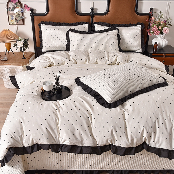 91家纺网 家纺一手货源 找家纺 （总）同田家纺 2025新款A类水洗棉夹棉床盖四件套