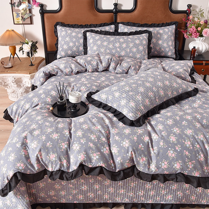 91家纺网 家纺一手货源 找家纺 （总）同田家纺 2025新款A类水洗棉夹棉床盖四件套