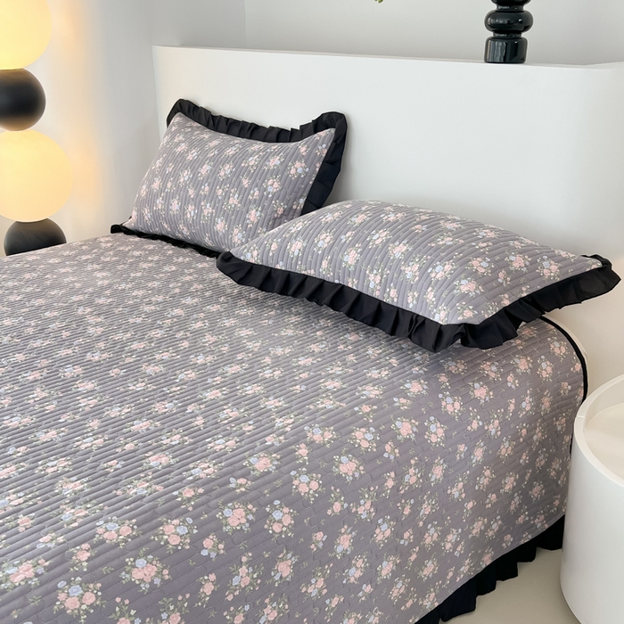 91家纺网 家纺一手货源 找家纺 同田家纺 2025新款A类水洗棉床盖夏被空调被四件套 繁花