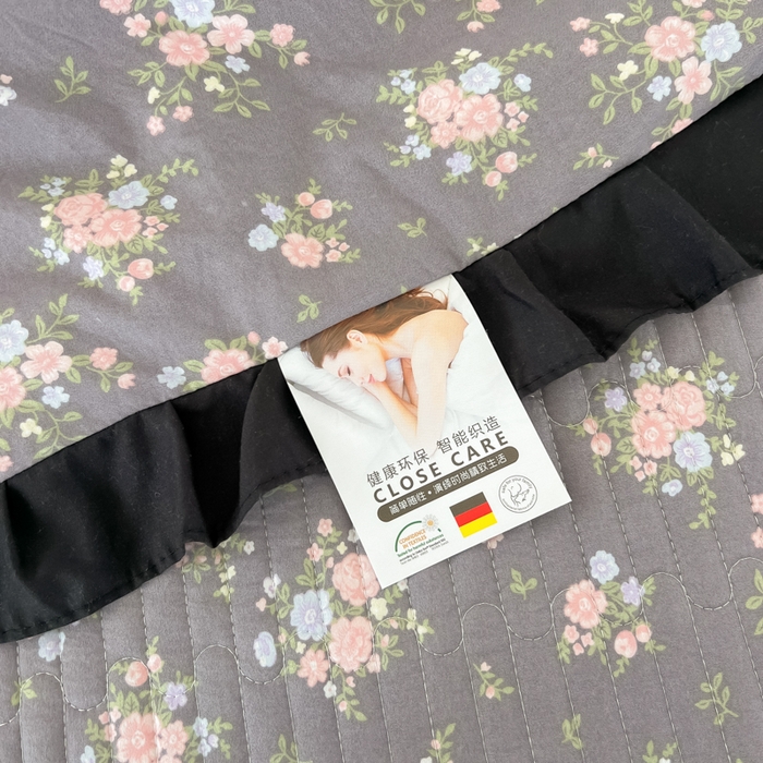 91家纺网 家纺一手货源 找家纺 同田家纺 2025新款A类水洗棉床盖夏被空调被四件套 繁花