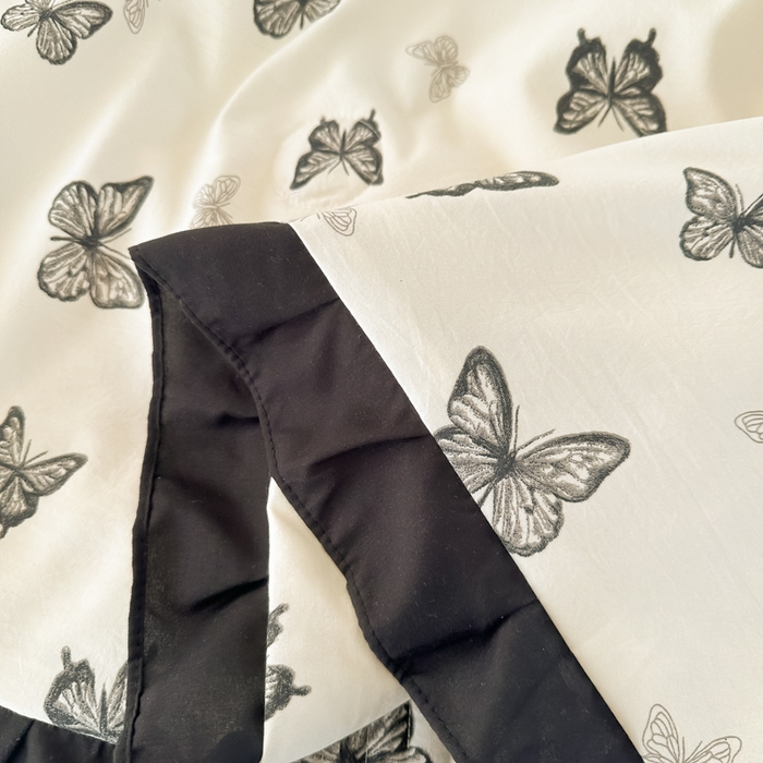 91家纺网 家纺一手货源 找家纺 同田家纺 2025新款A类水洗棉床盖夏被空调被四件套 蝴蝶