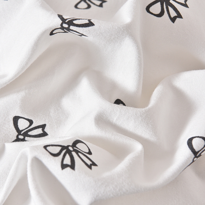 91家纺网 家纺一手货源 找家纺 同田家纺 2025新款A类水洗棉夹棉床盖四件套 小蝴蝶结