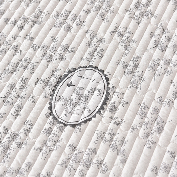 91家纺网 家纺一手货源 找家纺 同田家纺 2025新款A类水洗棉夹棉床盖四件套 花香