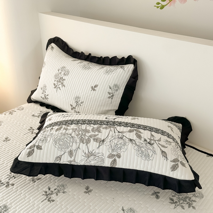 91家纺网 家纺一手货源 找家纺 同田家纺 2025新款A类水洗棉床盖夏被空调被四件套 玫瑰花茶