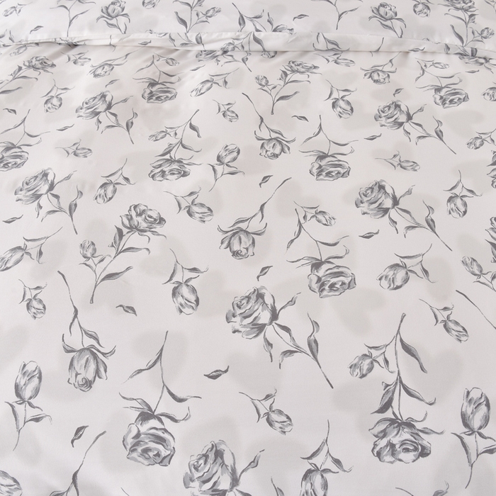 91家纺网 家纺一手货源 找家纺 同田家纺 2025新款A类水洗棉夹棉床盖四件套 玫瑰