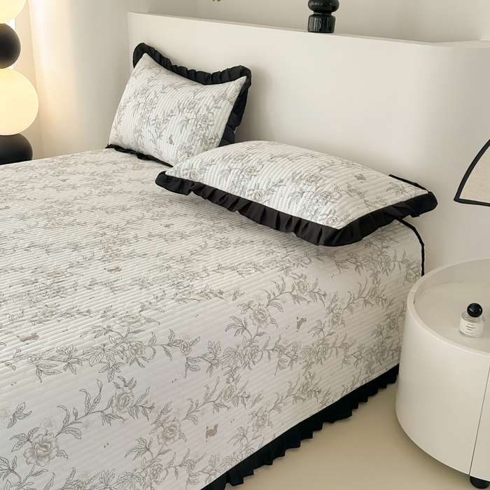 91家纺网 家纺一手货源 找家纺 同田家纺 2025新款A类水洗棉床盖夏被空调被四件套 线条花