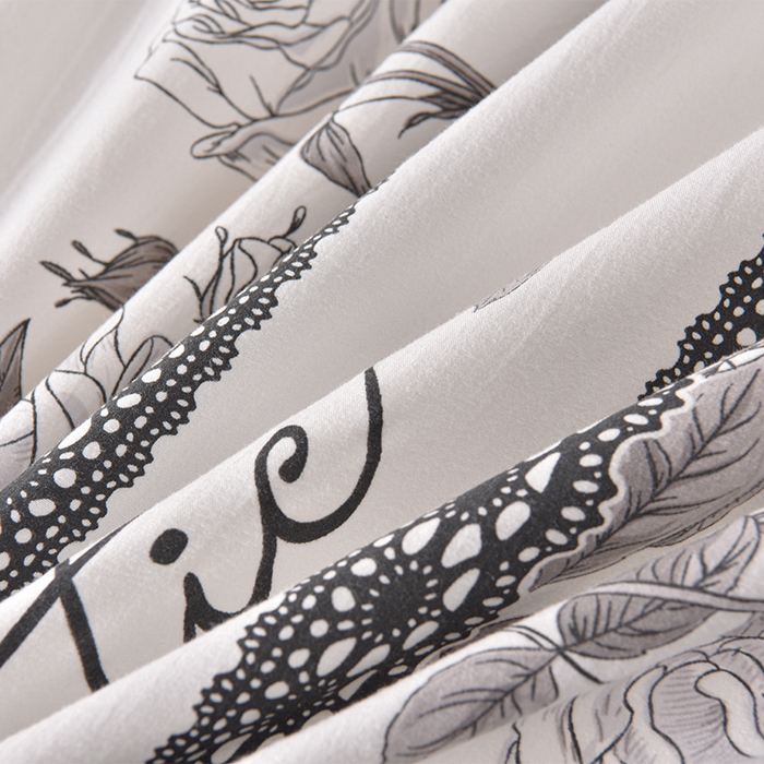 91家纺网 家纺一手货源 找家纺 同田家纺 2025新款A类水洗棉夹棉床盖四件套 玫瑰花茶