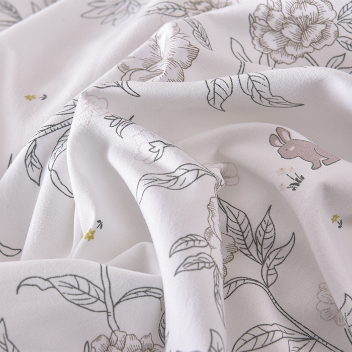 91家纺网 家纺一手货源 找家纺 同田家纺 2025新款A类水洗棉夹棉床盖四件套 线条花