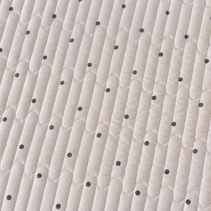 91家纺网 家纺一手货源 找家纺 同田家纺 2025新款A类水洗棉夹棉床盖四件套 波点