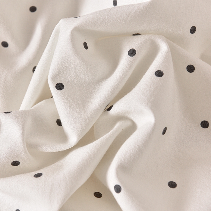 91家纺网 家纺一手货源 找家纺 同田家纺 2025新款A类水洗棉夹棉床盖四件套 波点