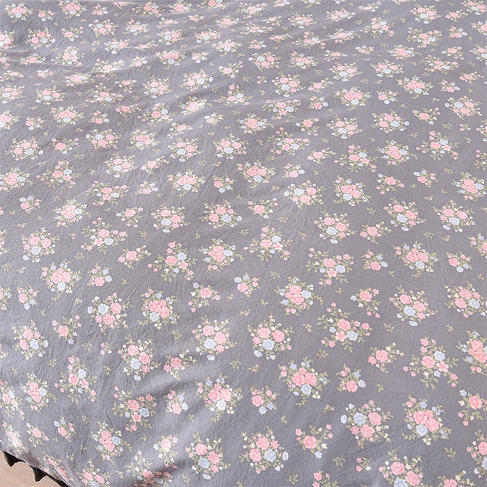 91家纺网 家纺一手货源 找家纺 同田家纺 2025新款A类水洗棉夹棉床盖四件套 繁花