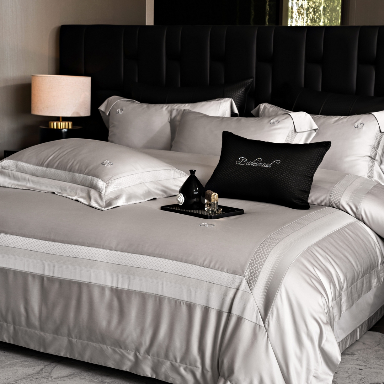 （总）时亿家居 2025新款天丝棉绣花四件套-臻品系列