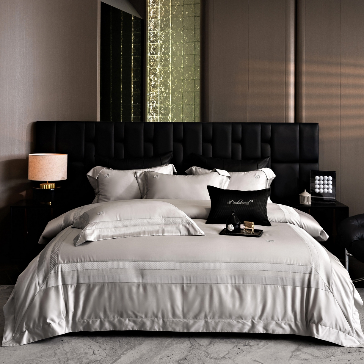 91家纺网 家纺一手货源 找家纺 （总）时亿家居 2025新款天丝棉绣花四件套-臻品系列