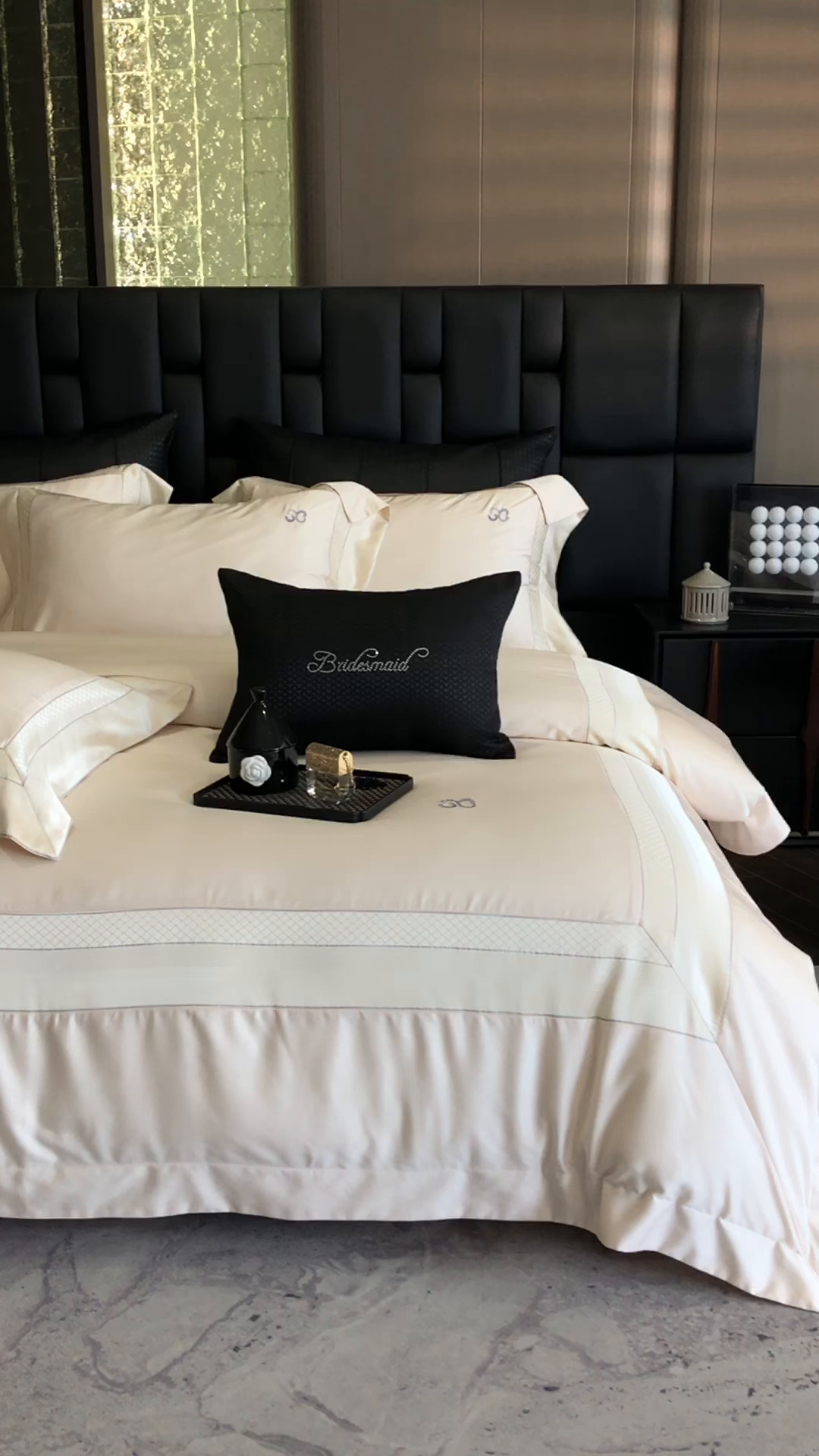 91家纺网 家纺一手货源 找家纺 时亿家居 2025新款天丝棉绣花四件套-臻品系列 臻品-金