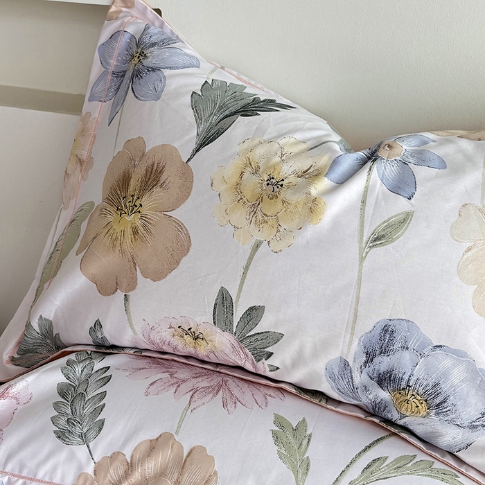 91家纺网 家纺一手货源 找家纺 （总）安逸家纺 13376新款全棉枕套学生纯棉单枕套48x74一对