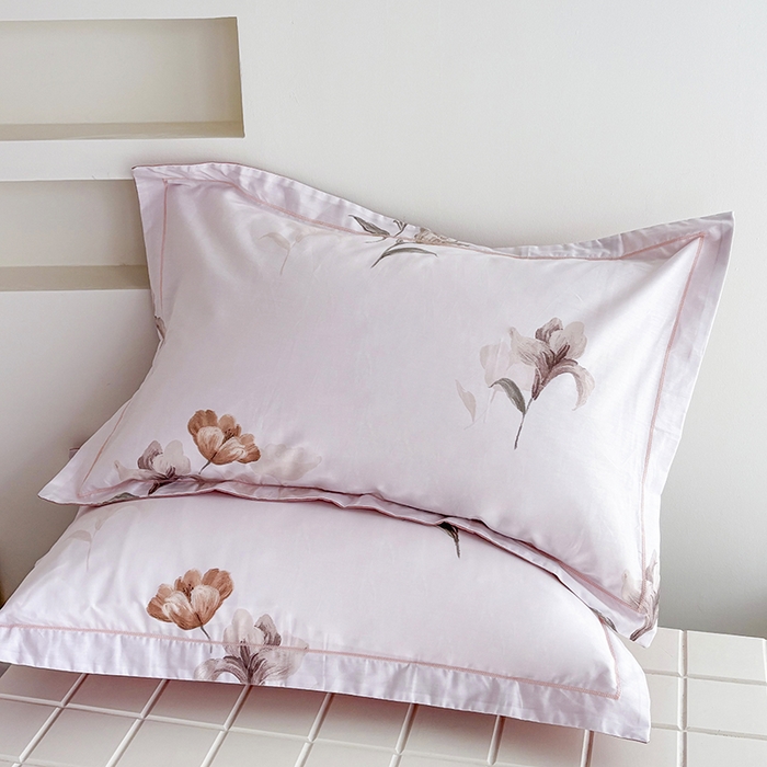 91家纺网 家纺一手货源 找家纺 （总）安逸家纺 13376新款全棉枕套学生纯棉单枕套48x74一对