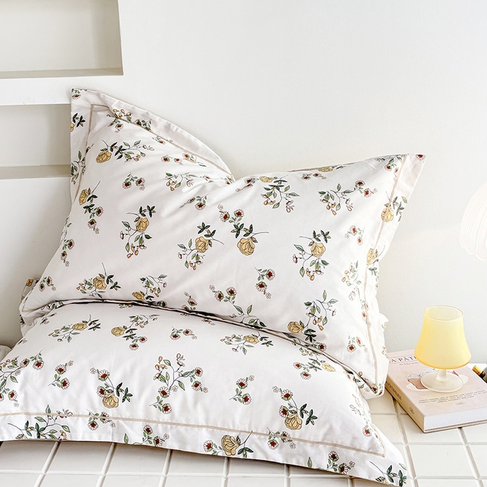 91家纺网 家纺一手货源 找家纺 （总）安逸家纺 13376新款全棉枕套学生纯棉单枕套48x74一对