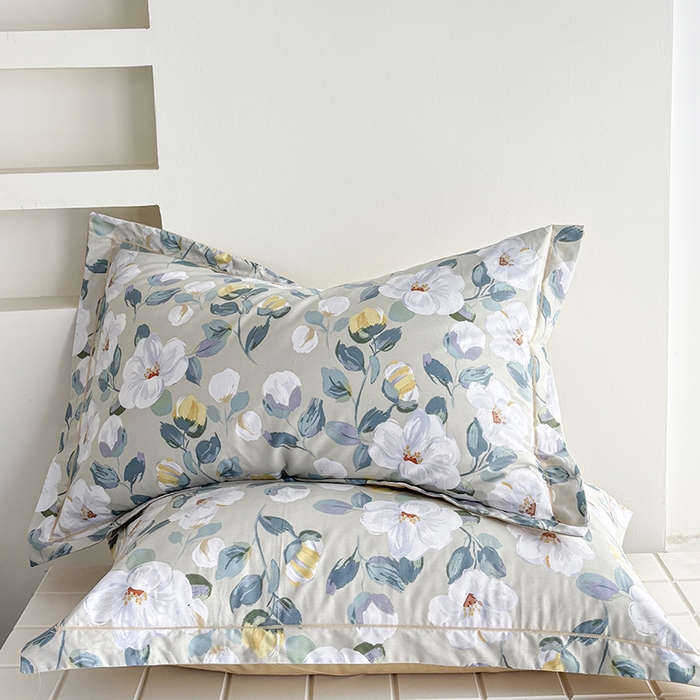 91家纺网 家纺一手货源 找家纺 （总）安逸家纺 13376新款全棉枕套学生纯棉单枕套48x74一对