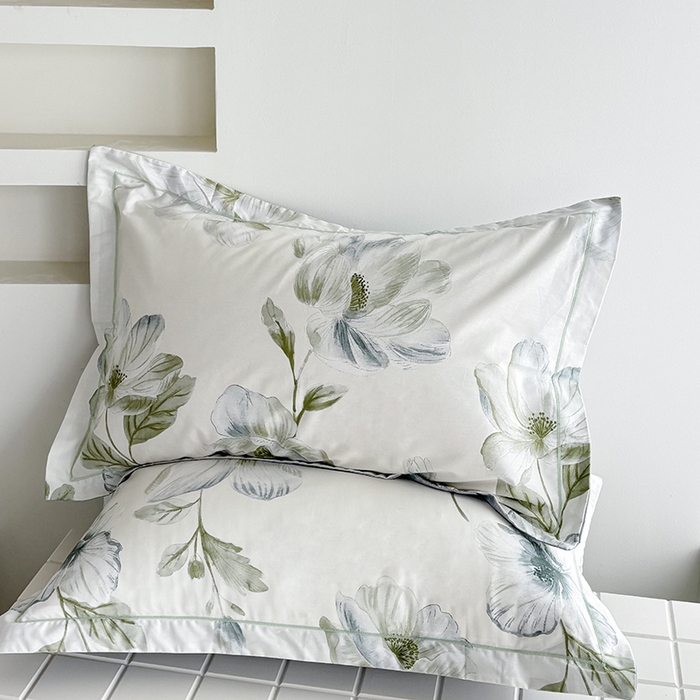 91家纺网 家纺一手货源 找家纺 （总）安逸家纺 13376新款全棉枕套学生纯棉单枕套48x74一对