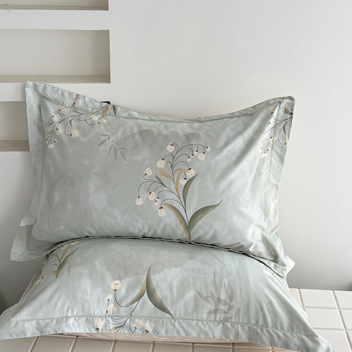 91家纺网 家纺一手货源 找家纺 （总）安逸家纺 13376新款全棉枕套学生纯棉单枕套48x74一对