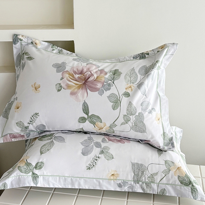 91家纺网 家纺一手货源 找家纺 （总）安逸家纺 13376新款全棉枕套学生纯棉单枕套48x74一对