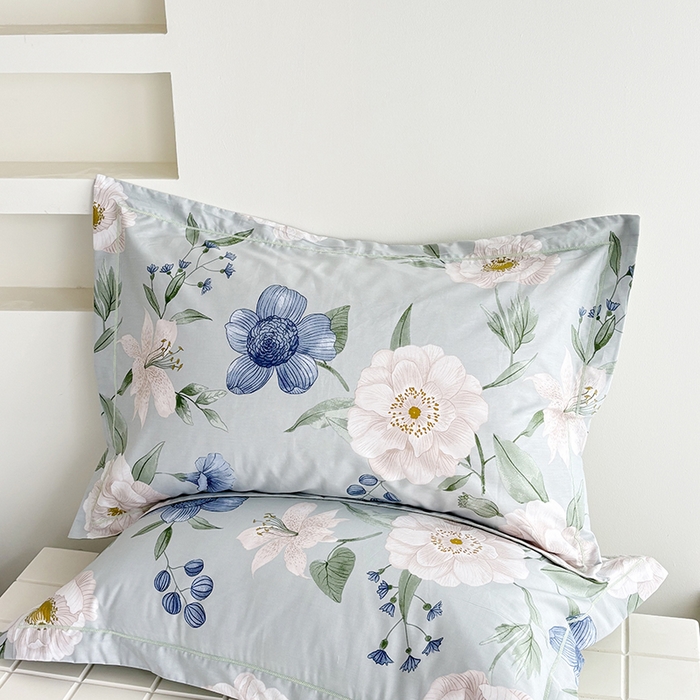 91家纺网 家纺一手货源 找家纺 （总）安逸家纺 13376新款全棉枕套学生纯棉单枕套48x74一对