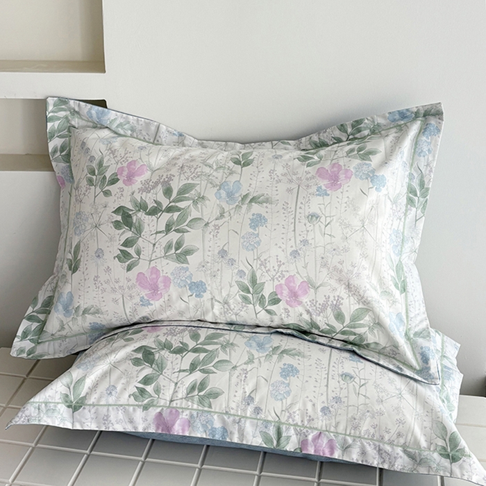 91家纺网 家纺一手货源 找家纺 （总）安逸家纺 13376新款全棉枕套学生纯棉单枕套48x74一对