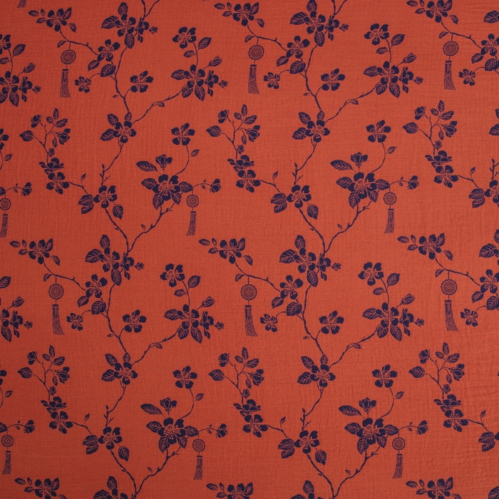 91家纺网 家纺一手货源 找家纺 2025新款全棉色织双层纱纽扣款四件套 春晖-深兰