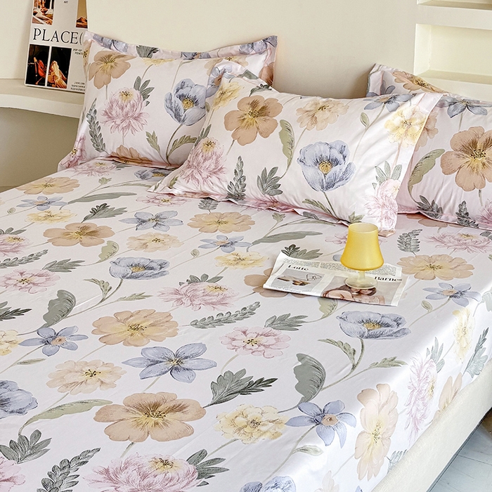 91家纺网 家纺一手货源 找家纺 （总）安逸家纺13376新款全棉床笠床罩学生纯棉单床笠