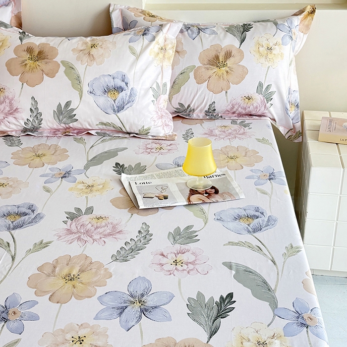 91家纺网 家纺一手货源 找家纺 （总）安逸家纺13376新款全棉床笠床罩学生纯棉单床笠