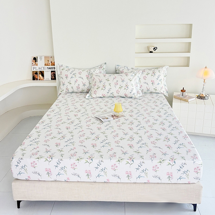 91家纺网 家纺一手货源 找家纺 （总）安逸家纺13376新款全棉床笠床罩学生纯棉单床笠