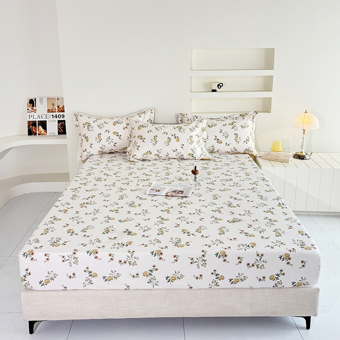 91家纺网 家纺一手货源 找家纺 （总）安逸家纺13376新款全棉床笠床罩学生纯棉单床笠