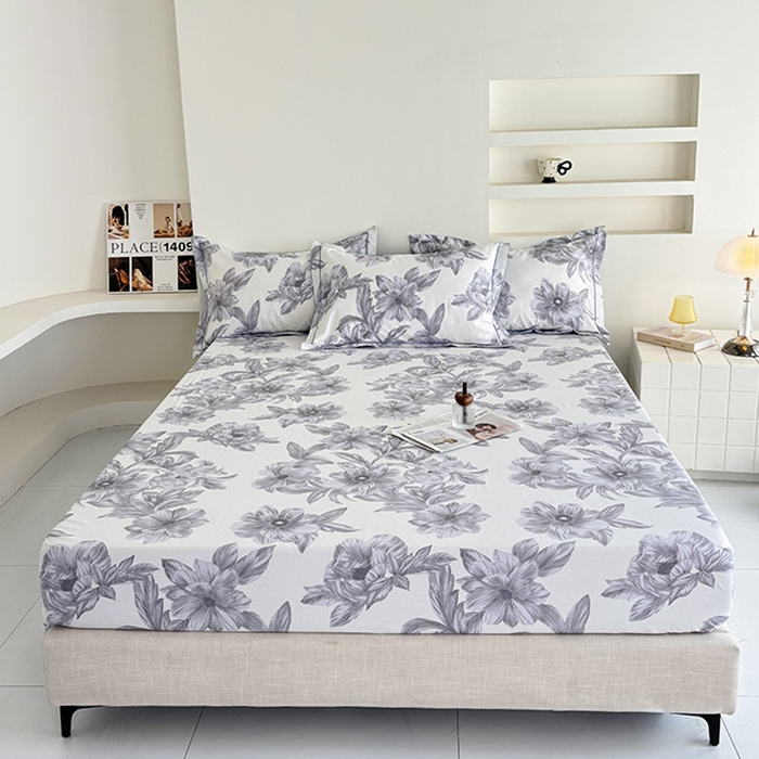 91家纺网 家纺一手货源 找家纺 （总）安逸家纺13376新款全棉床笠床罩学生纯棉单床笠